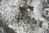Las Choyas Coconut Geode with Quartz Crystals - Mexico #165400-2